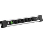 BACHMANN CONNECTUS 6xCEE7/3 1xSchalter, 1xUSB C/C 45W L=2,0m CEE7/7 Grau (BM0022770)