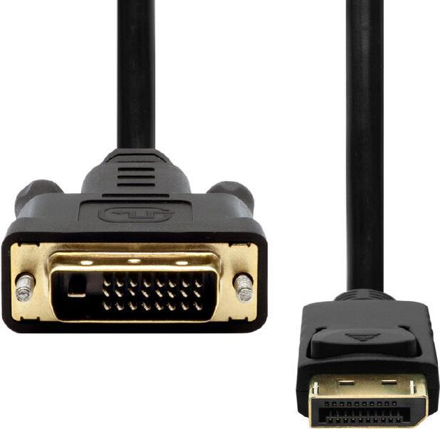 ProXtend Displayport 1.2 to DVI-D 24+1 2M (DP1.2-DVI241-002)