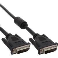 InLine® DVI-D Kabel, digital 24+1 St/St, Dual Link, 2 Ferritte, 10m (17779)