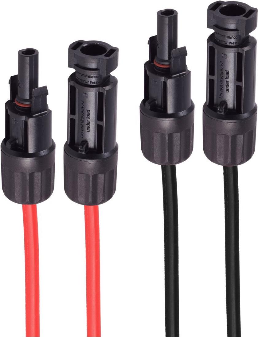 shiverpeaks ®-PV4 Verlängerung, 4mm², 2er Set rot/schwarz, 7,5m (BS02-320616)