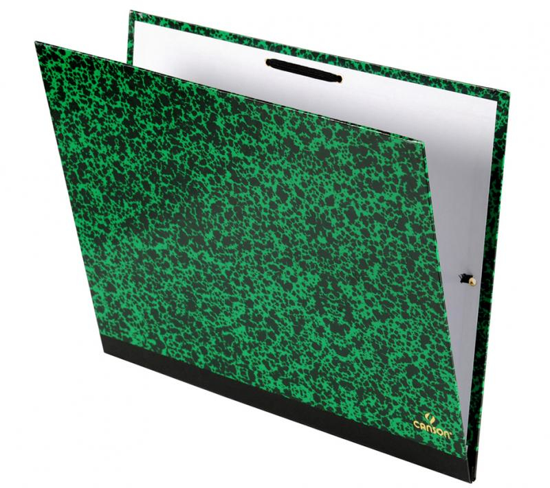 Canson Annonay Sammelmappe 260 x 330 mm Karton Schwarz, Grün