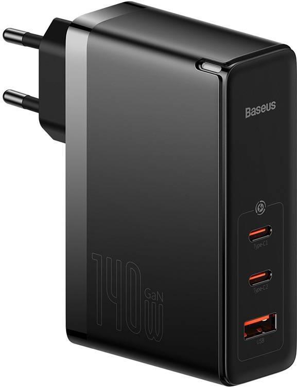 Baseus GaN5 Pro Schnellladegerät 2C+U 140W (schwarz) (CCGP100201)