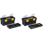 allit Werkzeugkoffer McPlus Promo 20, PP, schwarz/gelb unbestückt, Fächer für Kleinteile und herausnehmbare - 1 Stück (476160)
