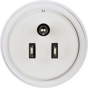 Hama 00121994 Weiß Netzstecker-Adapter (00121994)