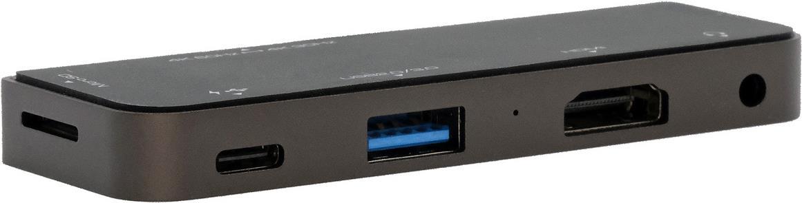 EXSYS EX-1222HM Notebook-Dockingstation & Portreplikator Kabelgebunden USB 3.2 Gen 1 (3.1 Gen 1) Type-C Anthrazit (EX-1222HM)
