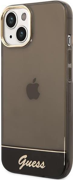 Guess PC/TPU Camera Outline Translucent Case für Apple iPhone 14 - black (GUHCP14SHGCOK)