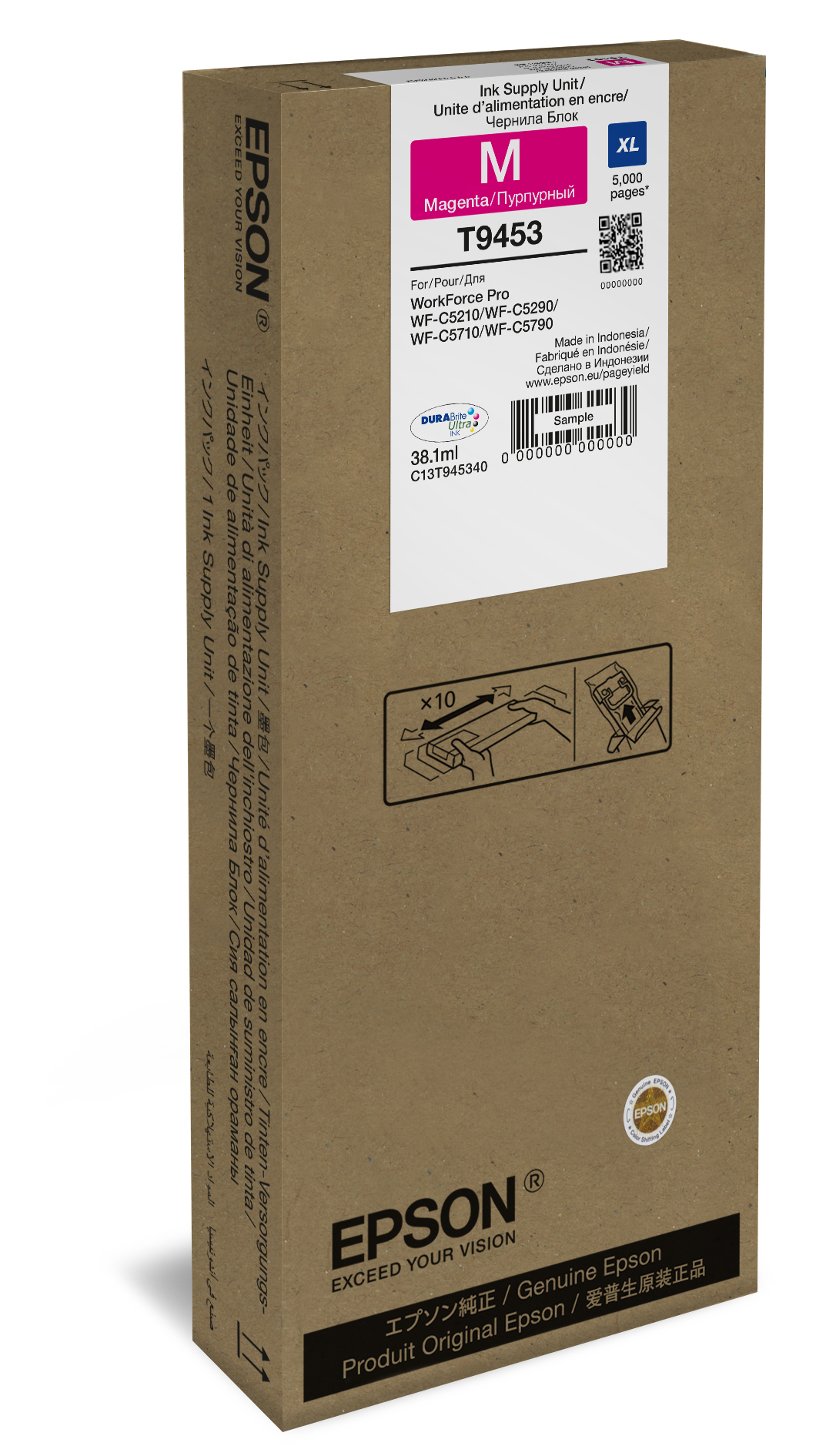 Epson T9453 Magenta XL Original Tintenpatrone 38.1 ml