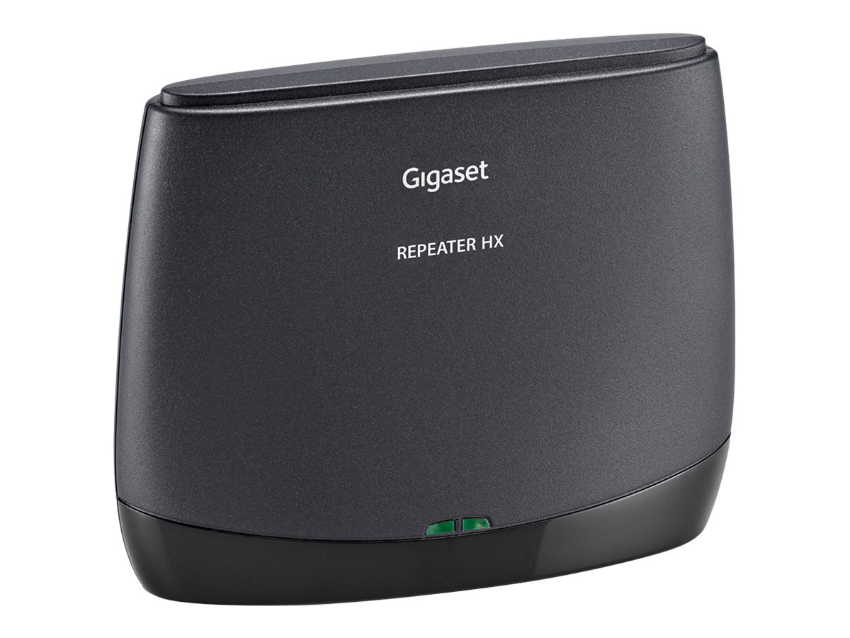 Gigaset Repeater HX DECT-Repeater für schnurlose Telefone Anthrazit/Schwarz