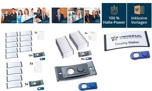 AVERY Zweckform Namensschilder mit Magnet 70,0 x 30,0 mm (POL30MA02-20DR)