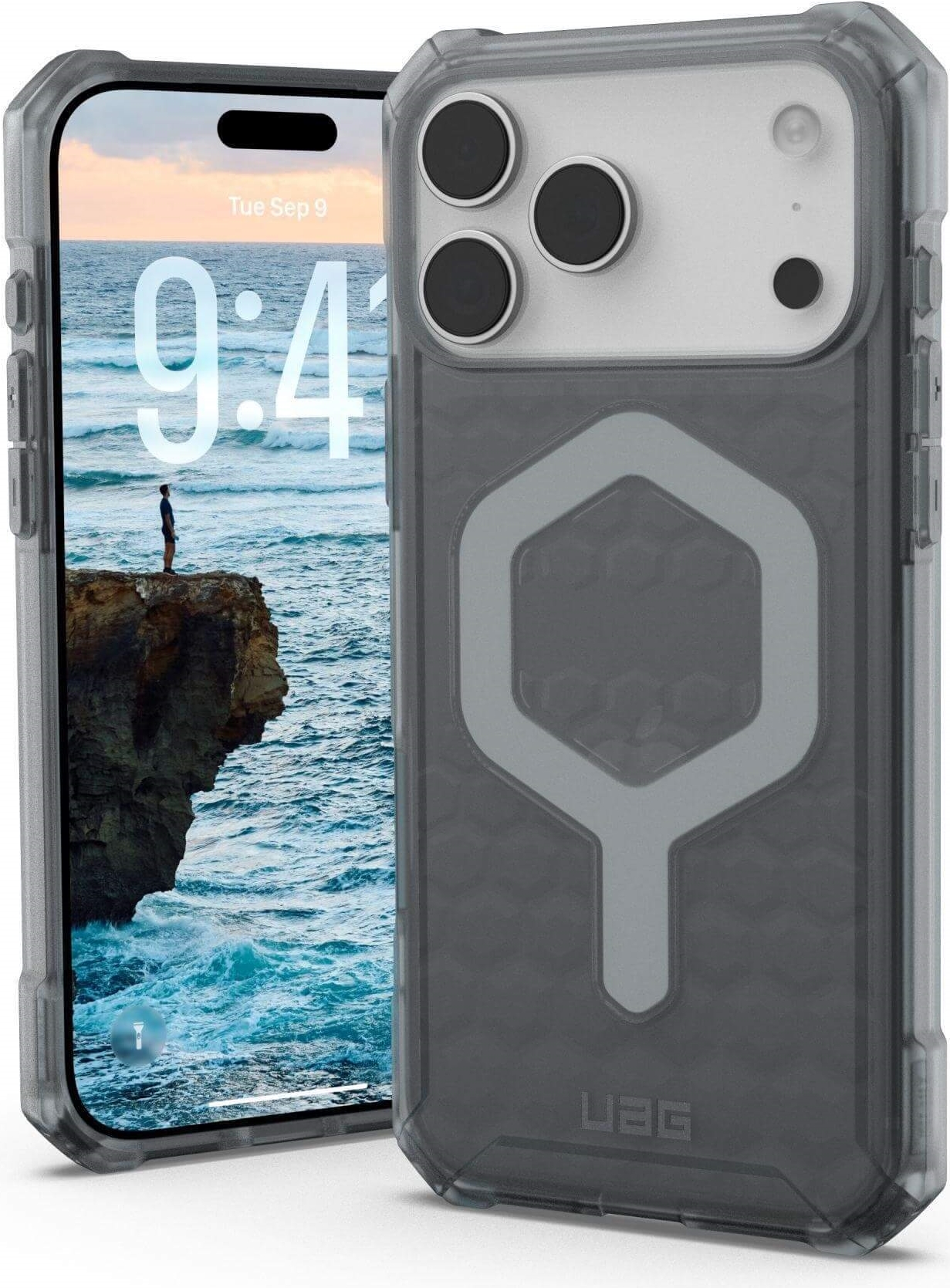 UAG Urban Armor Gear Essential Armor MagSafe Case | Apple iPhone 17 Pro Max | ash (grau transparent) | 114541113131 (114541113131)