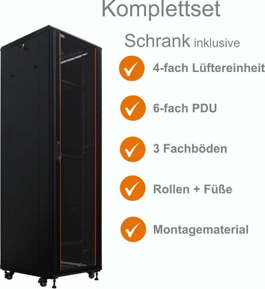 IT-BUDGET 19"-Netzwerkschrank SRK (99ITB19SRK3866GSM)
