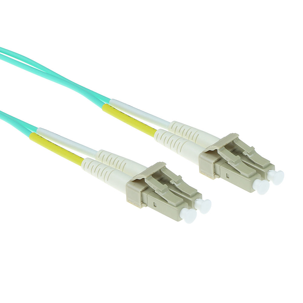 ACT RL9602 Glasfaserkabel LC Multi-Mode zu LC Multi-Mode 2 m OM3 Blau