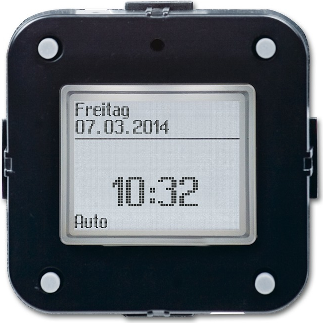 Busch-Jaeger 6456-101. Produkttyp: Jalousiesteuerung, Produktfarbe: Schwarz, Schutzart (IP-Code): IP20. Breite: 63 mm, Höhe: 63 mm (2CKA006410A0398)