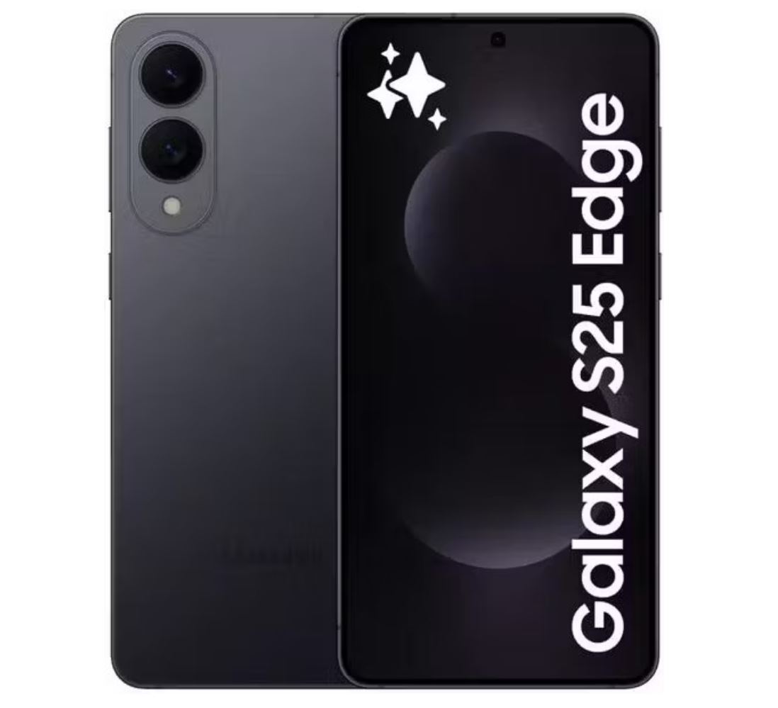 Samsung Galaxy S25 Edge 256GB Titanium Jetblack EU 16,91cm (6,7") OLED Display, Android 15, 200MP Dual-Kamera [Energieklasse A] (SM-S937BZKDEUE)
