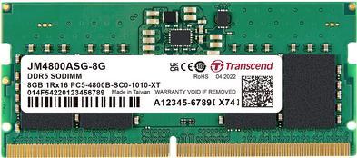 Transcend JetRam JM4800ASG-8G Speichermodul 8 GB 1 x 8 GB DDR5 4800 MHz (JM4800ASG-8G)