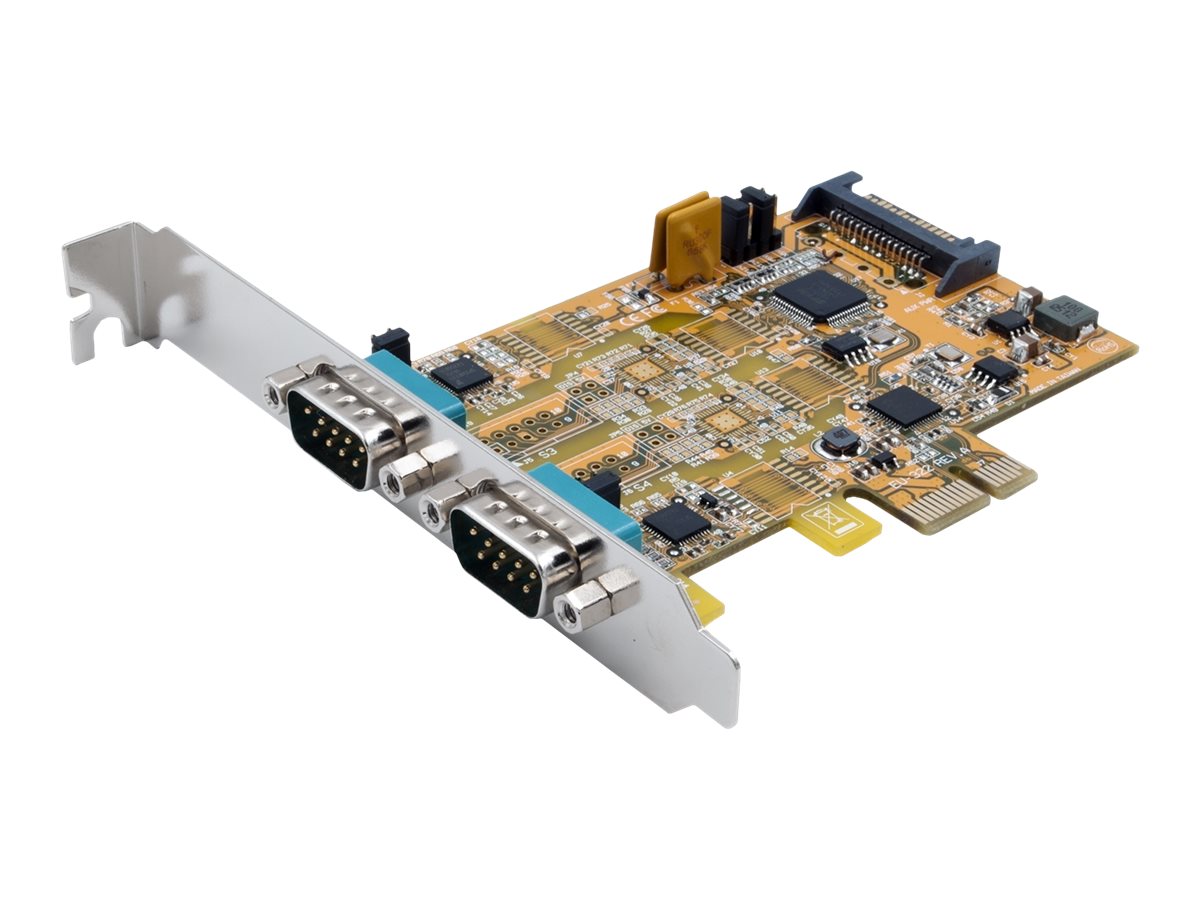 Exsys EX-45032 PCIe x1 Seriell RS-232/422/485 Silber