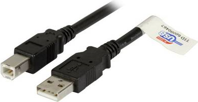 EFB-Elektronik USB2.0 Anschlusskabel A-B, St.-St., 3,0m, schwarz, Premium Hersteller: EFB Elektronik (K5256SW.3)