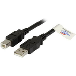 EFB-Elektronik USB2.0 Anschlusskabel A-B, St.-St., 3,0m, schwarz, Premium Hersteller: EFB Elektronik (K5256SW.3)