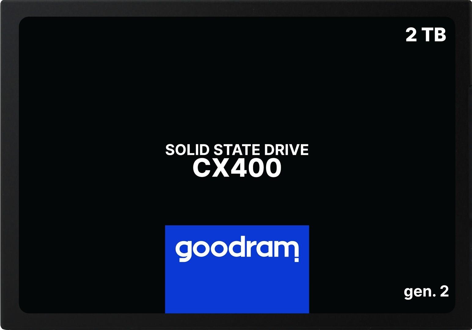 Goodram CX400 SSDPR-CX400-02T-G2 Internes Solid State Drive 2.5" 2,05 TB Serial ATA III 3D NAND (SSDPR-CX400-02T-G2)