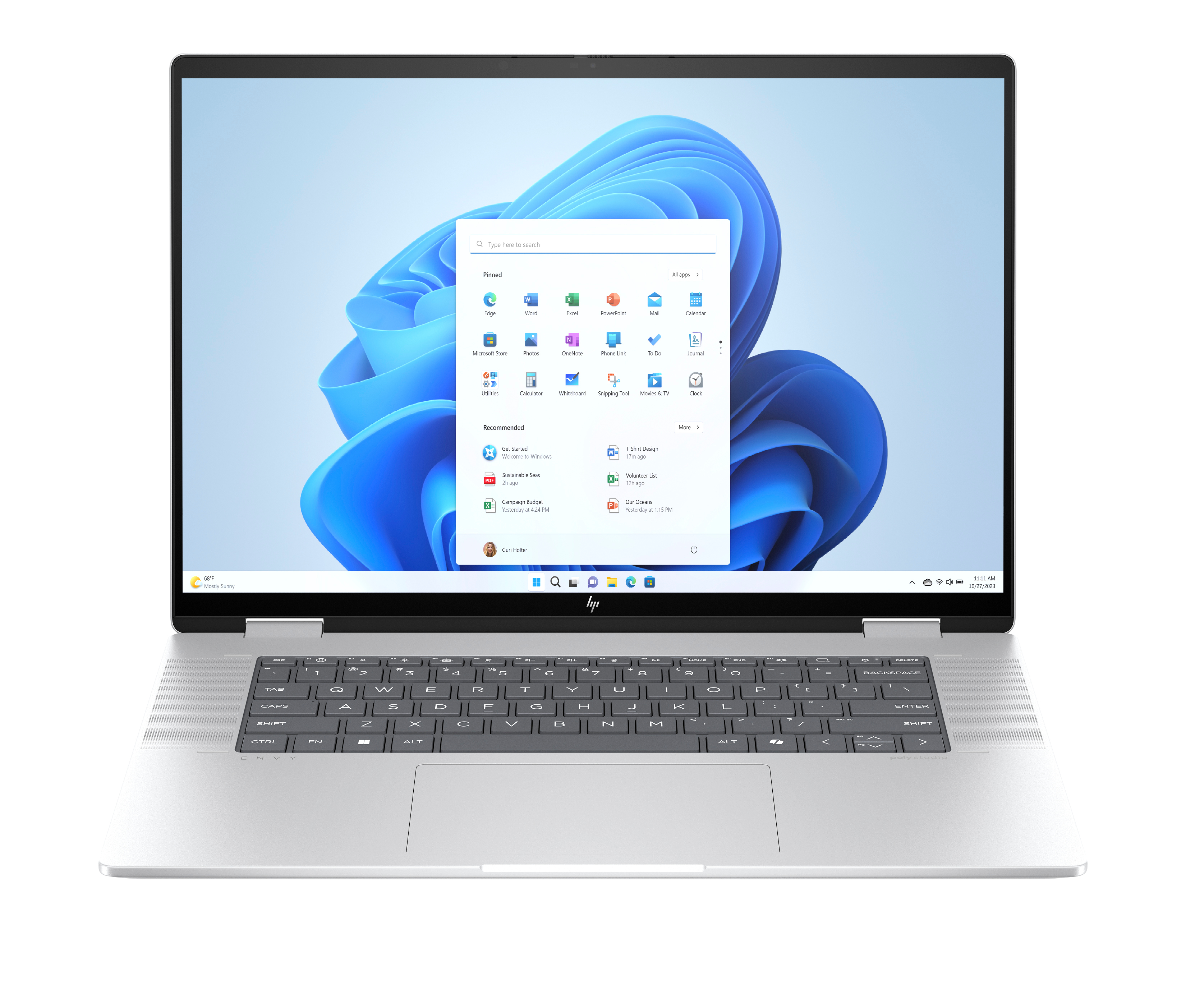 HP ENVY x360 16-ac0177ng 16" 2.8K Touch Intel Core Ultra 7 16 GB RAM 512 GB SSD Silber