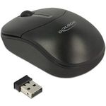 Delock Optische 3-Tasten Mini Maus 2,4 GHz kabellos (12494)