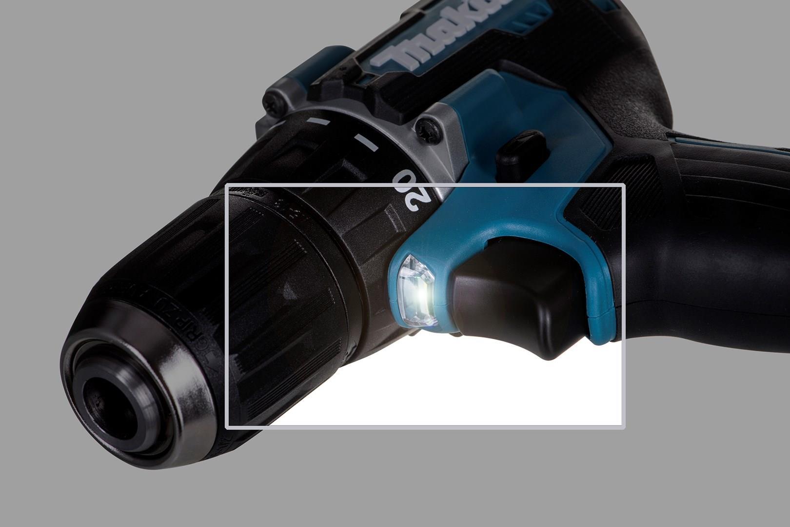 Makita DDF487Z 18 V Bohrschrauber 2 Geschwindigkeiten Schwarz, Blau