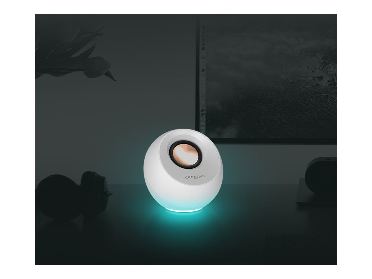 Creative Labs Pebble Pro 2.0 Lautsprecher Bluetooth 5.3 USB-C/A 30 W Weiß