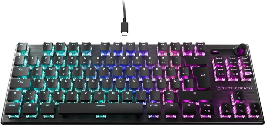 Turtle Beach Vulcan TKL Tastatur Gaming USB QWERTZ Deutsch Schwarz (00226439)