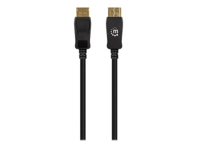 Manhattan DisplayPort 1.4 Kabel 8K@60Hz 4K@120Hz 1 m Schwarz