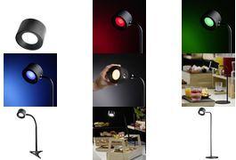 APS Tischklemme mit flexiblem Arm VALUMO, schwarz aus ABS-Kunststoff/Metall, zum einfachen Befestigen an - 1 Stück (17091)