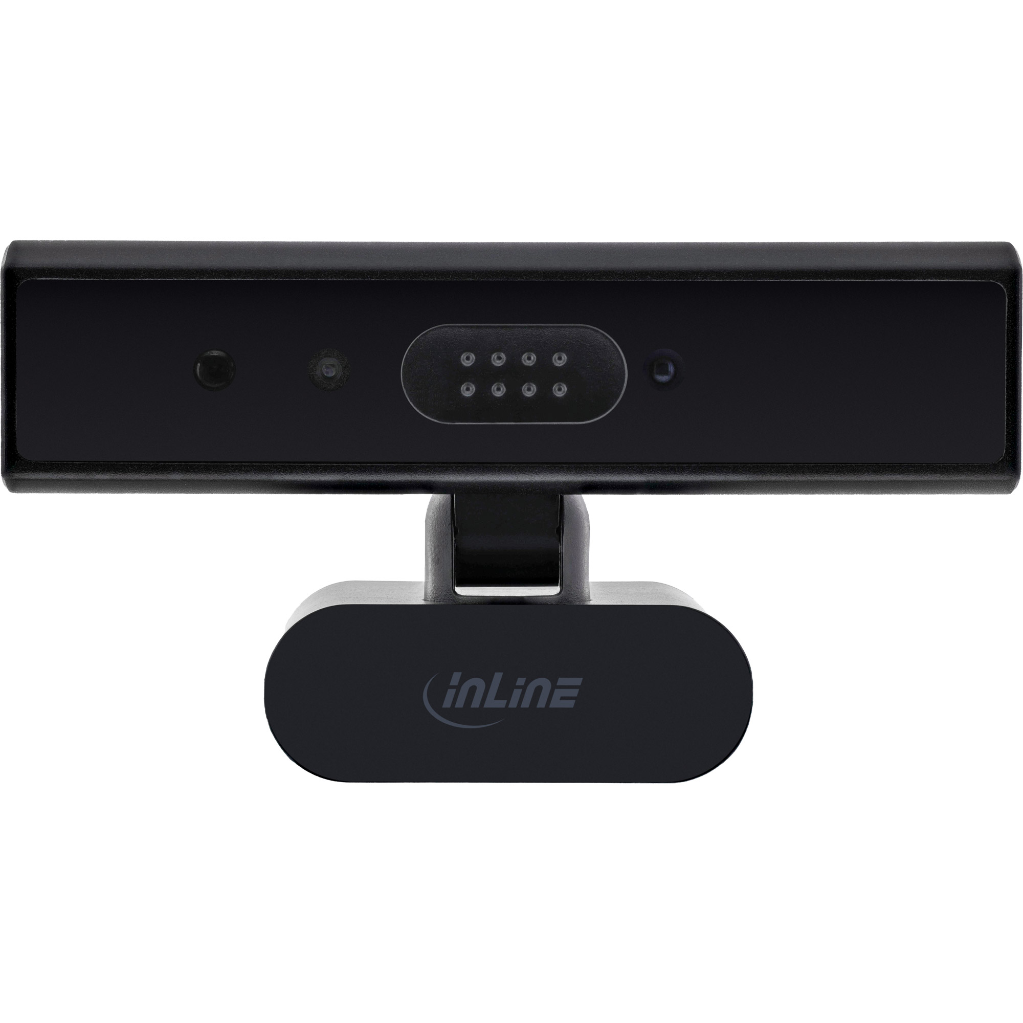 InLine 5MP Webcam USB-C Autofokus Windows Hello Privacy-Shutter Schwarz