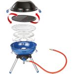 Campingaz Party Grill 400 Caravan Tisch Propan/Butan 2000 W Schwarz/Blau/Satinierter Stahl