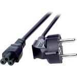 EFB-Elektronik Netzleitung Schutzkontakt 90° - C5 180°, schwarz, 3 m, 3 x 0,75 mm² Hersteller: EFB Elektronik (EK552.3V2)