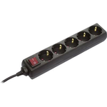 as - Schwabe 35012 Steckdosenleiste mit Schalter Schwarz Schutzkontakt (35012)