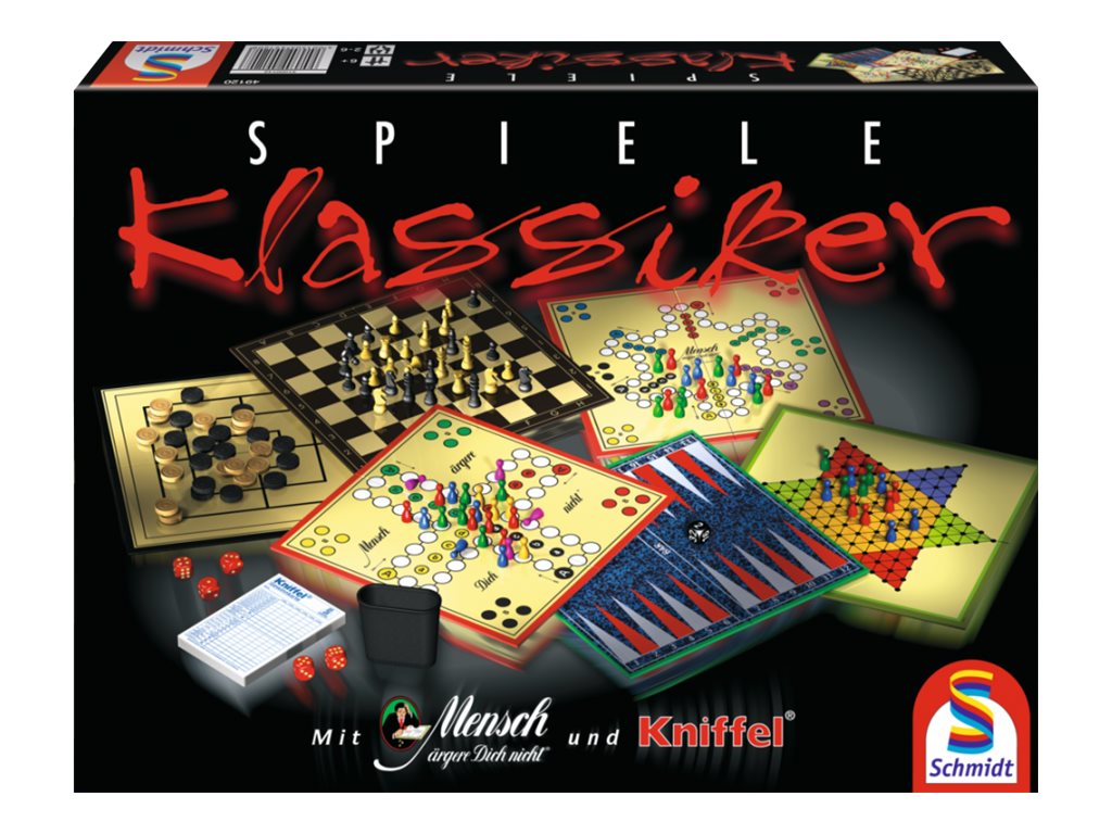 Schmidt Spiele Klassische Spiele Brettspiel-Kollektion Mehrfarbig