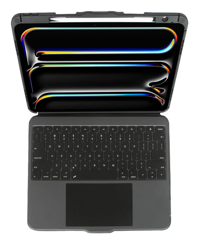 Targus Versavu THZ989UK Tastatur und Foliohülle mit Trackpad für Apple 13" iPad Pro Schwarz