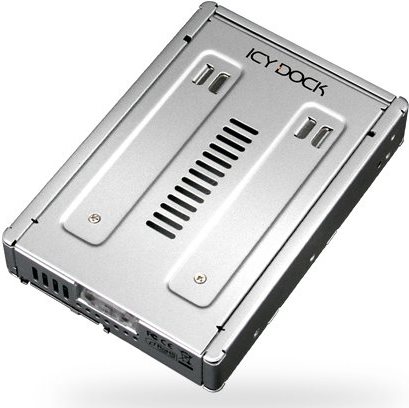 ICY DOCK MB982IP-1S-1 Laufwerksschachtadapter 3.5" auf 2.5" SATA/SAS Silber (MB982IP-1S-1)