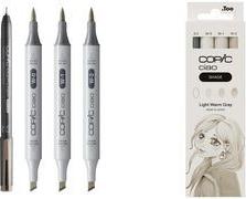 COPIC Marker ciao, 3+1 Set SHADE "Light Warm Gray" Der Marker zum Layouten, Skizzieren und Illustrieren, - 1 Stück (22075421)