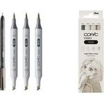 COPIC Marker ciao, 3+1 Set SHADE "Light Warm Gray" Der Marker zum Layouten, Skizzieren und Illustrieren, - 1 Stück (22075421)