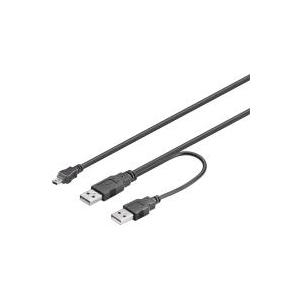 Wentronic 0.6 m 2 x USB A/mini USB B (93587-GB)