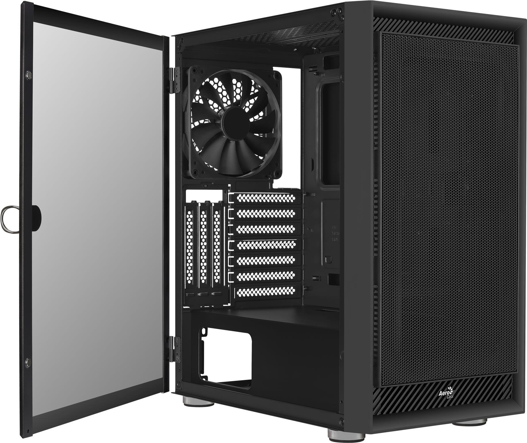 Aerocool Graphite V1 Mid Tower ATX Gehäuse Schwarz