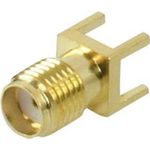 S/CONN maximum connectivity Video Stecker-SMA - Buchse, Printmontage, vergoldet (98612)