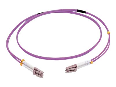 C2G OM4 LC/LC LSZH Glasfaser-Patchkabel Duplex 50/125 µm 2 m Violett