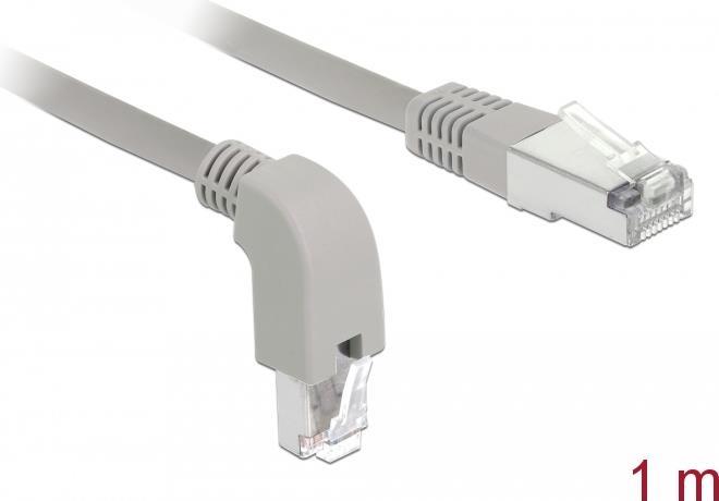 DeLOCK Patch-Kabel RJ-45 (M) nach unten gewinkelt bis RJ-45 (M) gerade (85865)