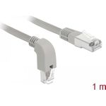 DeLOCK Patch-Kabel RJ-45 (M) nach unten gewinkelt bis RJ-45 (M) gerade (85865)