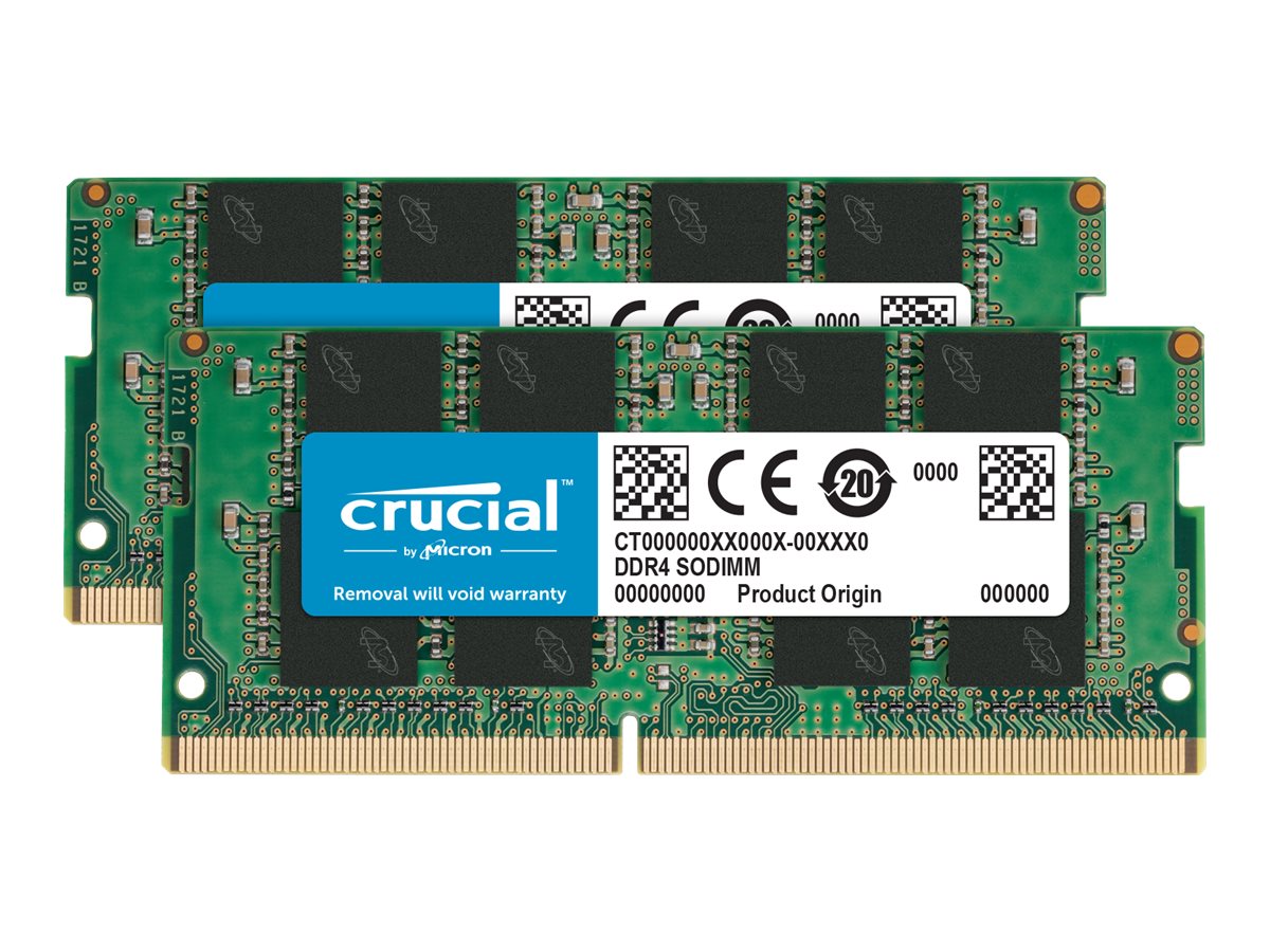 Crucial DDR4 Kit 16 GB (2 x 8 GB) 3200 MHz SO-DIMM Grün