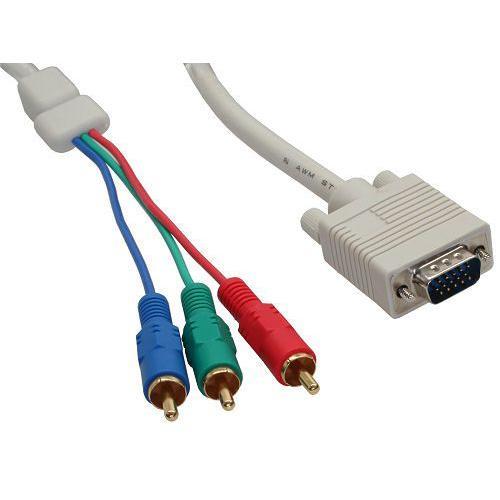 InLine 17202 VGA RGB Kabel VGA Stecker an 3x Cinch Stecker 2 m Beige