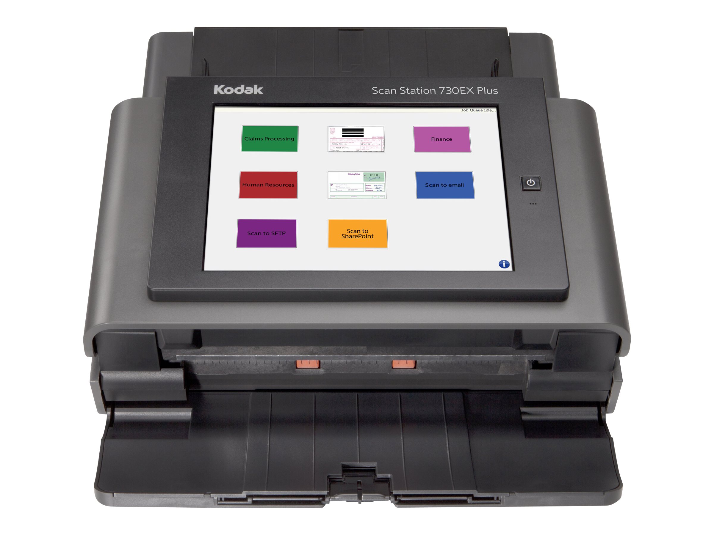 Kodak Scan Station 730EX Plus A4 Netzwerk-Dokumentenscanner Duplex 70 ppm 600 dpi LCD-Touchdisplay Schwarz