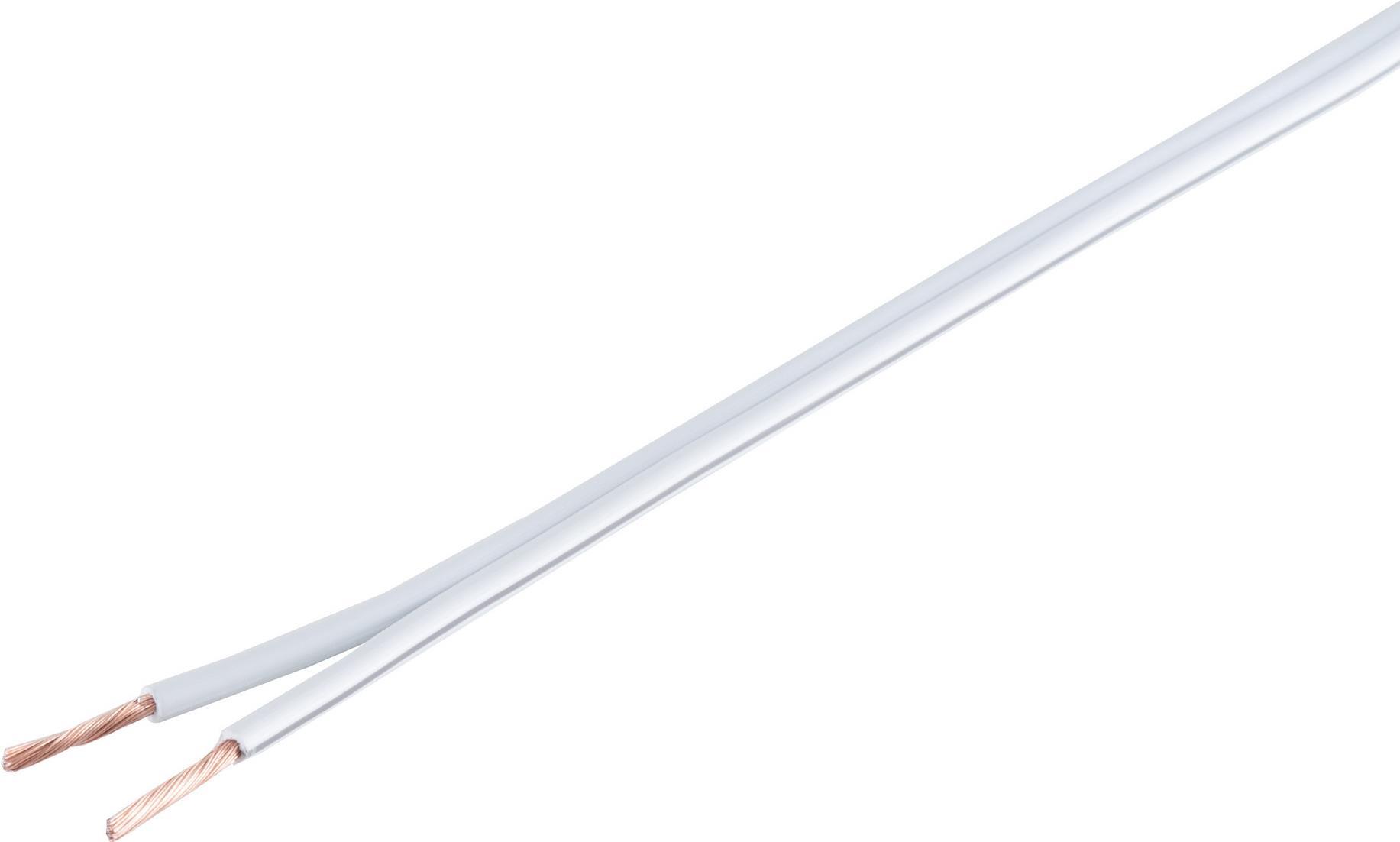 S/CONN maximum connectivity Lautsprecherkabel 4mm² 56x0,30 CCA weiß 50m (06-24506)