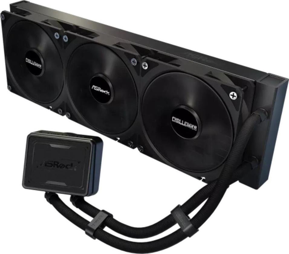 ASRock CPC Challenger Pure 360 90-ACLA36-BDKGA6 CPU-Wasserkühler – 360?mm – Triple-Fan – Schwarz